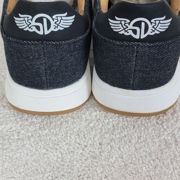 Straight Down Men's Black And White The Shaker Twill Spike-Less Golf Shoes Sz 9 - Picture 5 of 12